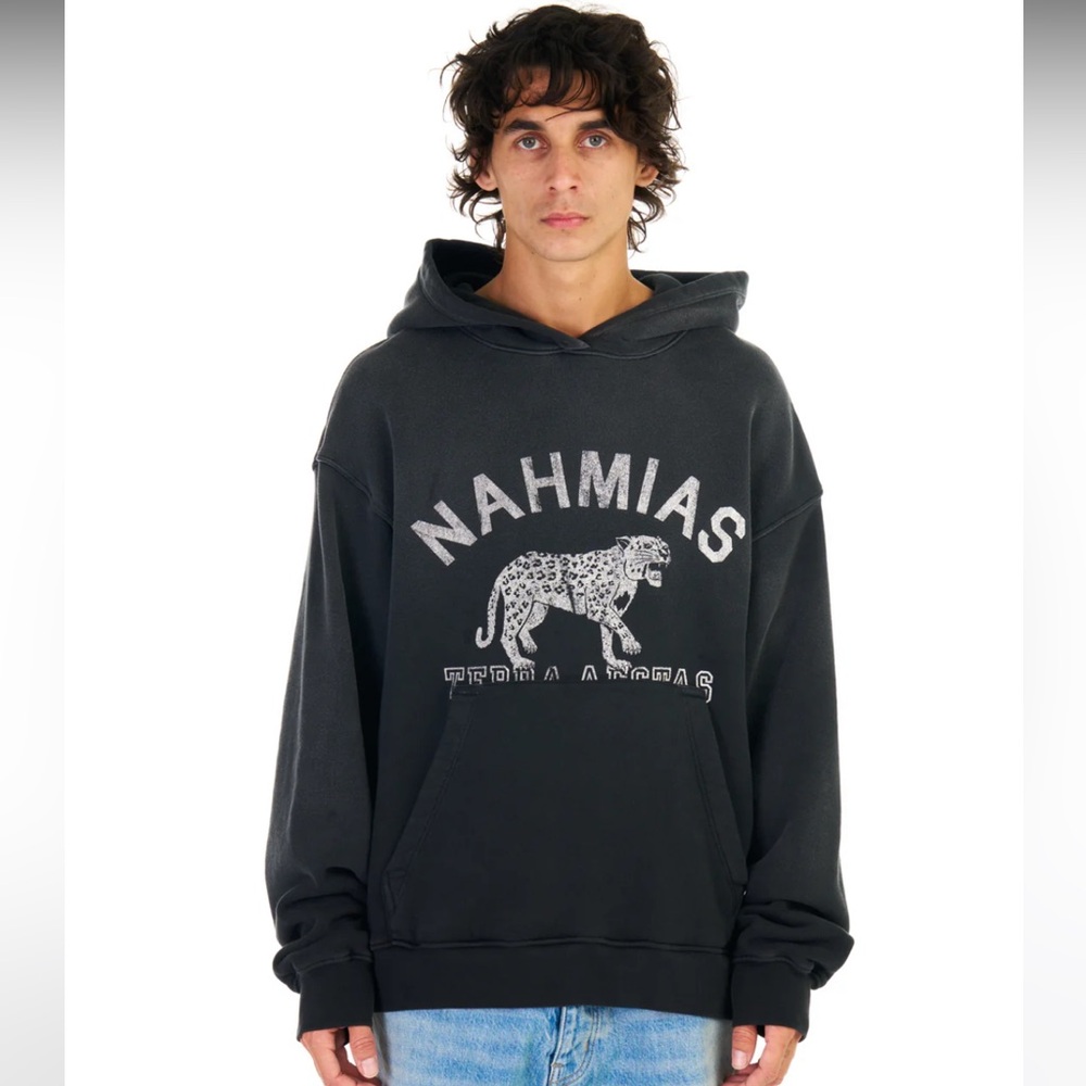 Nahmias Terrestrials Charcoal Graphic Hoodie Men’s XS NWT